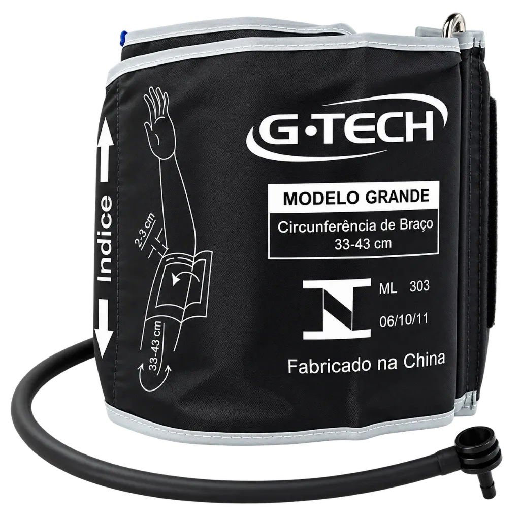 Braçadeira Nylon e Vel-Cro Obeso 33-43cm G-Tech